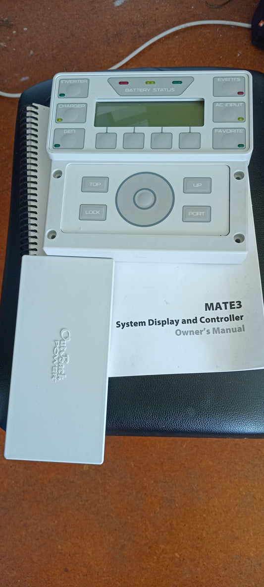 Outback Power Mate 3 controller -Secondhand