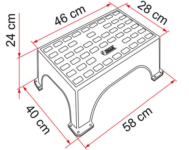 Plastic motorhome Steps