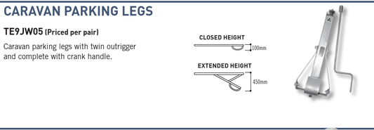 Cm Trailers Caravan Parking Legs with Handle: