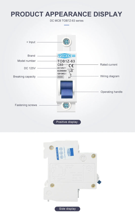 Tomzn D.C MCB circuit breakers